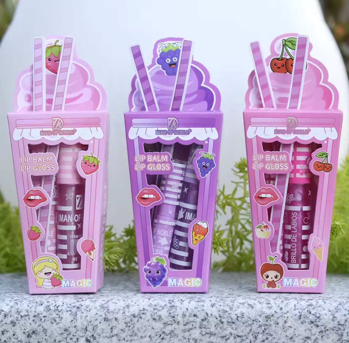 LIP BALM AND LIP GLOSS