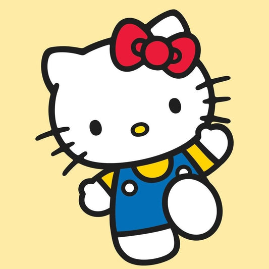 Caja con productos de hello kitty